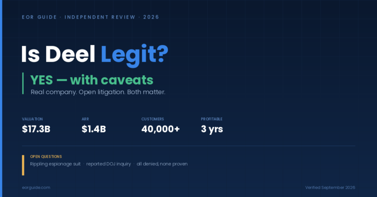 Is Deel legit 2026 showing valuation, revenue and open legal questions